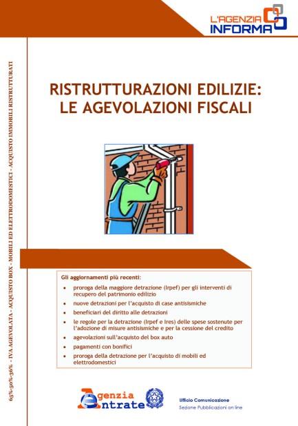 A partire dal 1 gennaio 2019, la detrazione, dal 50% tornerà al 36% della spesa sostenuta e nel limite massimo di 48.000 euro.