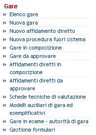 gara 9 STEP 4: vuole creare: Si accede ad una schermata in cui è