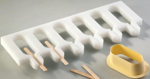 - Oblong 10-W013 Semifreddo: 95x40 h20 mm Prod: 6 pcs Mould: