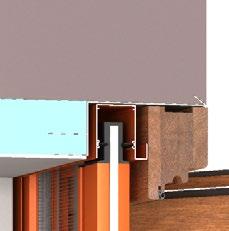 SISTEMI INCSSO - CON ISOLNTE TERMICO CON CSSONETTO PER TPPRELL Isolante Zona zanzariera Il controtelaio con isolante termico viene utilizzato in