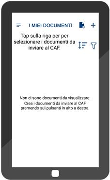 Per proseguire Tap su Consenti, si attiva così la pagina I miei documenti.