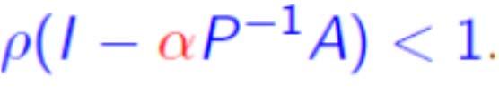 Il metodo di Richardson stazionario Come abbiamo già visto, ogni metodo iterativo finora considerato (basato sulla decomposizione A=P-N, e quindi N=P-A) può essere riscritto: La convergenza del