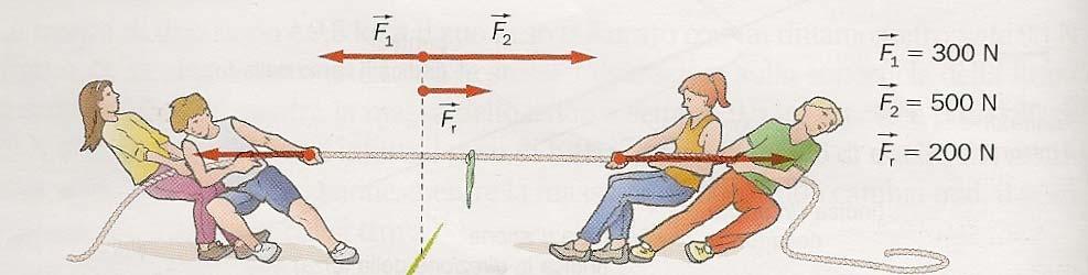 a r b r c r Figura 5.4 ESEMPIO Vogliamo determinare la forza risultante prodotta dall azione di alcuni ragazzi impegnati nel tiro della fune (figura 5.5).