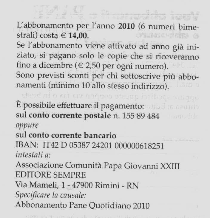 ABBONATI Carissimi giovani e adulti, avere tra le mani le Letture della Parola di