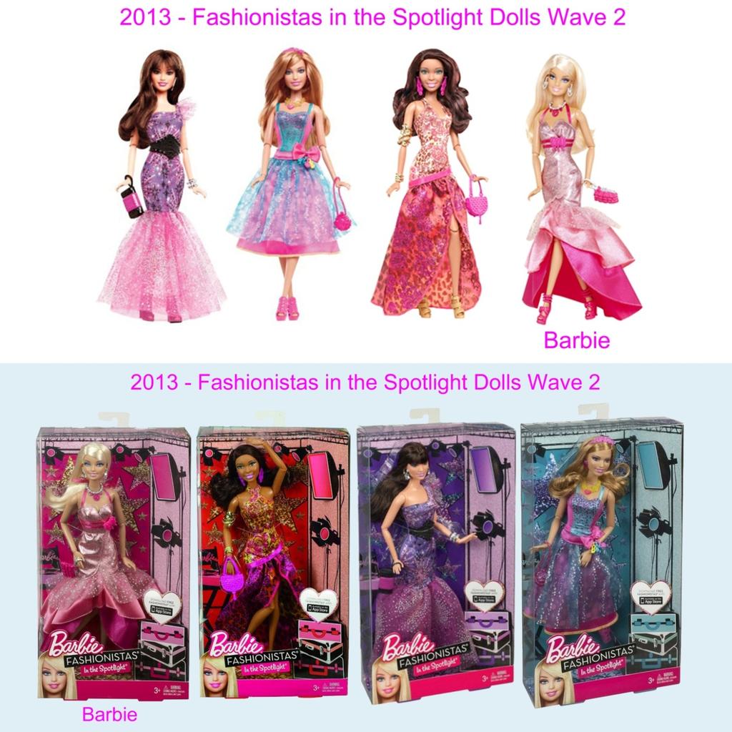 2013 - Barbie Fashionistas In the Spotlight Dolls.