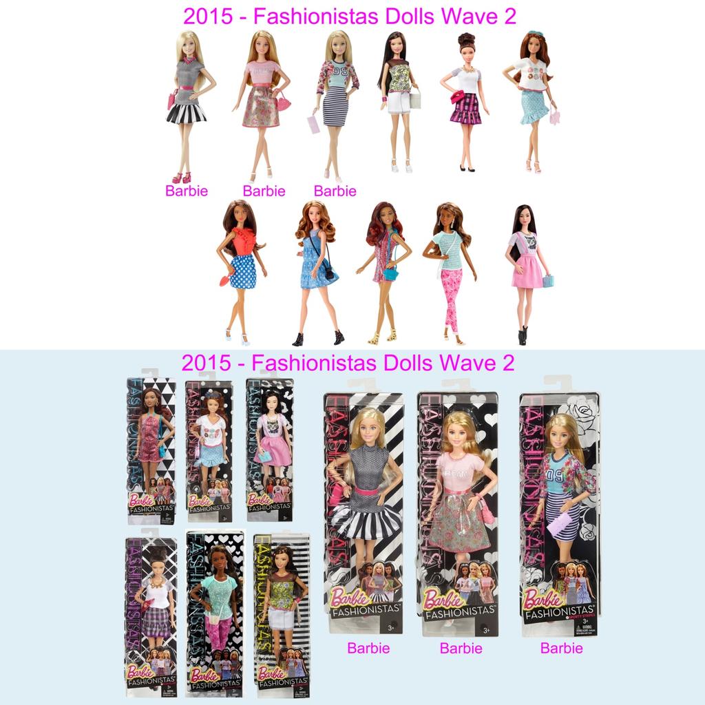 2015 - Fashionista Dolls 2015. Wave 2 Questa linea è arrivata nei negozi nel febbraio 2015 e comprende 11 bambole.