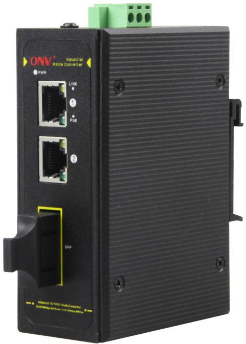 Switch e Mediaconverter industriali Bettini SW2750 IPS31032P-M Switch unmanaged/mediaconverter industriale 2 porte PoE+ 10/100Mbps RJ45 IEEE 802.