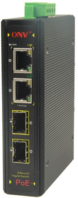 oppure 48~57Vcc/65W (PoE+ disponibile in uscita) alimentatori esclusi. 332,00 Novità SW2760 IPS33042PF Switch unmanaged/mediaconverter industriale 2 porte PoE+ 10/100/1000 Mbps RJ45 IEEE 802.