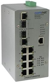 Switch Comnet industriali SW1080 CNGE2FE8MSPOE+ Switch managed industriale Comnet Layer 2 8 Porte PoE+ (IEEE 802.