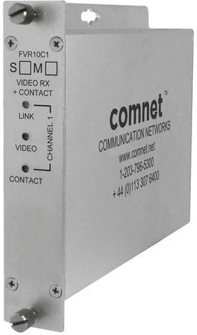 430,00 TRF1005B FVT1M1/M Trasmettitore monocanale video Comnet compatto digitale 8-Bit su fibra ottica multimodale 62,5/125 m a 1.