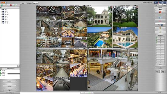 Centralizzazione GAMS H3R e InfoGuard Workstation VRD100H H3R-4 Software di Centralizzazione GAMS in ambiente Windows licenza per quattro siti periferici DVR/NVR supporta fino a 4 monitor funzione