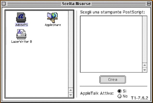 5 Computer Macintosh NOTA: Affinché il nome della stampante sia visualizzato nell'elenco, è necessario che il computer sia collegato alla stampante.