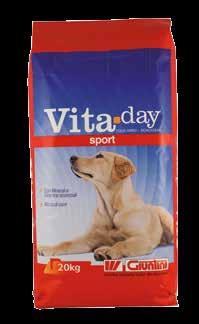 sport Vita-Day Sport è un alimento completo per il mantenimento di tutti i cani.