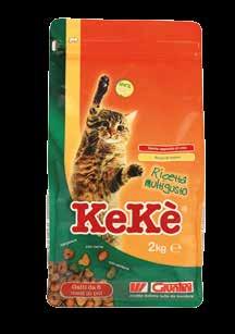 KeKè Ricetta multigusto Keké Ricetta Multigusto è indicato per i gatti con palati sopraffini a partire dal sesto mese in poi.
