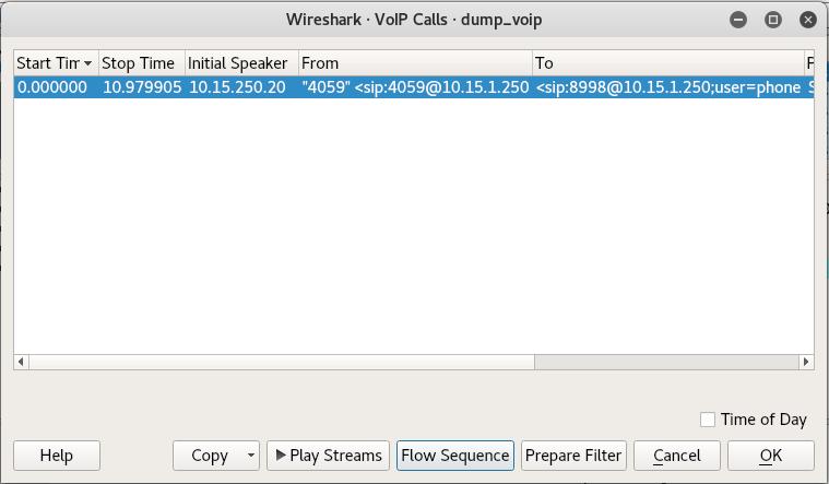 Intercettazione chiamate VoIP Wireshark può lanciare un player