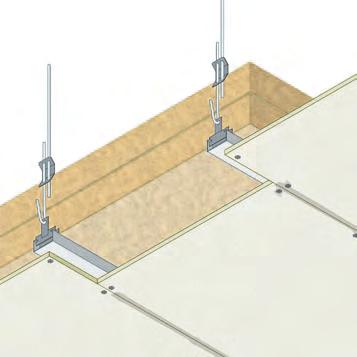 CONTROSOFFITTO INCLINATO A MEMBRANA Resistenza : EI 60 (a b) Isolamento: lana di roccia spessore 2 x 30, densità 60 Kg/m 3 Orditura: profilo principale a C dimensioni 50x27x0,6 mm a passo 400 mm