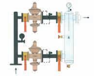 without opso valves 2 1 3 7 Portata / Quantity Kg/h 200 DN 50 P1 = 0,5 2 bar P2 = a richiesta 5 7 8 6 4 13048 2 STADIO senza valvola di blocco 1 2750,00 13049 2 STADIO con valvola di blocco 1 3370,00