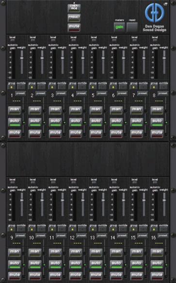 EQ grafico, Equalizzatore parametrico, effetti e Premium Rack Se non è montato alcun elemento: Se è montato 16ch Automixer (GEQ rack 1-8): Premere in questa area per aprire la finestra RACK MOUNTER,