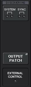 Schermata OUTPUT Mostra le impostazioni di uscita del dispositivo I/O. Premere per accedere alla finestra OUTPUT PATCH, in cui è possibile configurare le impostazioni per il dispositivo I/O.