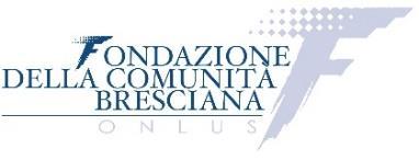 Fondazione della Comunità Bresciana in coerenza con le proprie