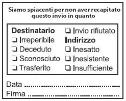 5 SERVIZI ACCESSORI Al prodotto Postatarget Catalog possono essere collegati alcuni servizi accessori a pagamento. 5.