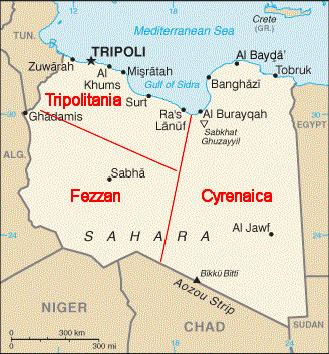 La e' una delle tre principali regioni facenti parte dell'odierna LIBIA, in essa si trova la capitale TRIPOLI.