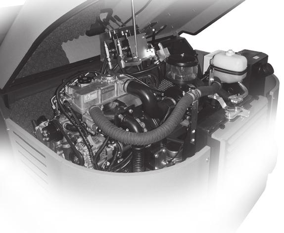 Odskrutkujte ventil () nainštalovaný na čerpadle pohonu a preraďte pohon do neutrálu, aby bolo možné manipulovať so strojom