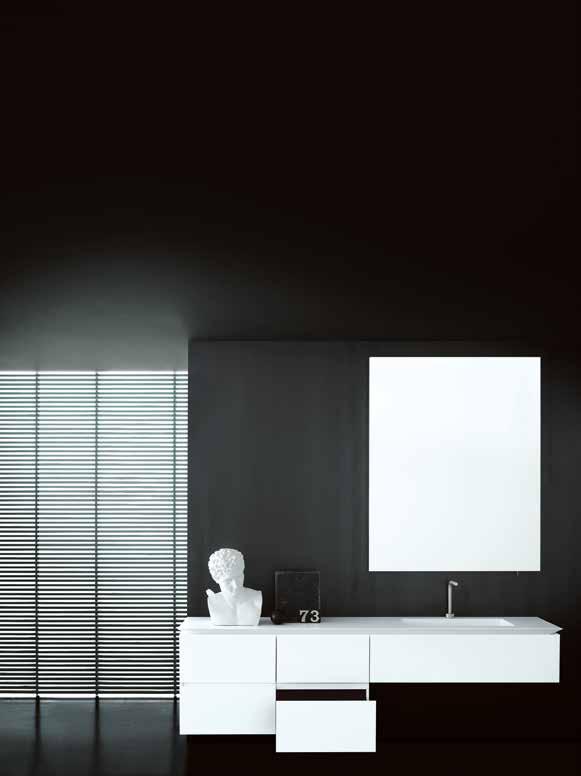 B14 / Mobili Cabinets UNIVERSAL / Lavabo Washbasin AF/21 ABOUTWATER / Rubinetto Tap WK6 / Specchio Mirror