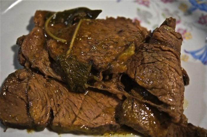 Concorso I Piatti tipici del Medio Volturno Filetto di vitello arrosto al vino