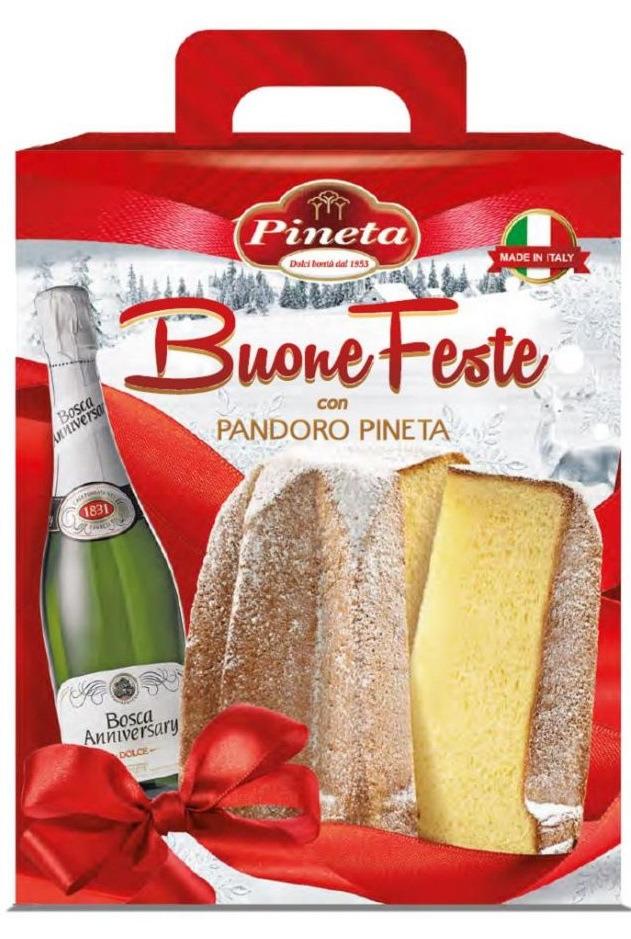 5, 5 0 ( 6,71 IVA INCLUSA) Scatola regalo Buone Feste Pineta Pandoro Scatola Litografata