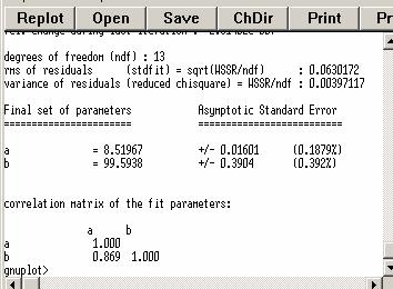 il peso come sqrt($2) gnuplot> fit f(x) pro.txt u 1:2:(sqrt($2**2+0.2*0.2)) via a,b Rebin.exe gnuplot > pl 'random3.