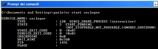 10. Far partire un servizio sc start nomeservizio naturalmente, al posto di nomeservizio occorre indicare il nome giusto.