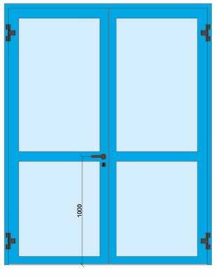 VITREX F6 PORTA 2 BATTENTI EI 2 30 EI 2 60 OMOLOGA - LE 309 EI2 060 P002 Esecuzione con o senza fascia centrale 955 Altezza vano muro = H.V.M. Passaggio telaio = H.V.M. - 80 Ingombro telaio = H.V.M. + 15 ACCIAIO 5 L.