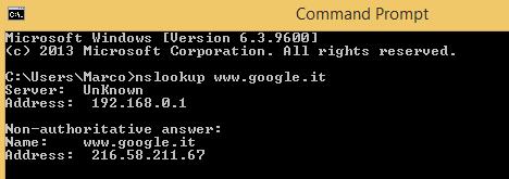 3. A questo punto il PC invia la richiesta HTTP al web server Google di cui conosce ora l indirizzo IP.