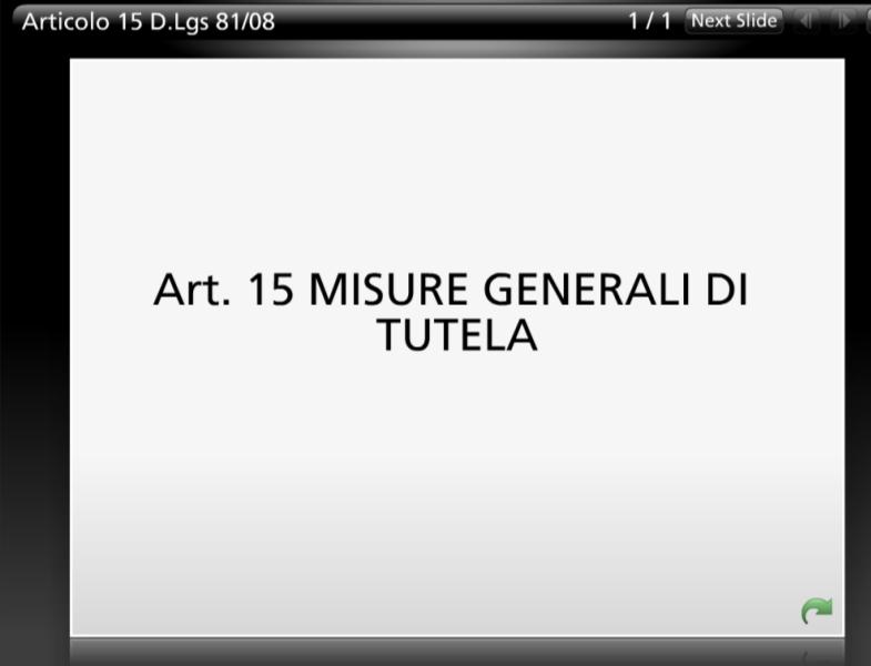 In questo esempio per scorrere le interazioni è