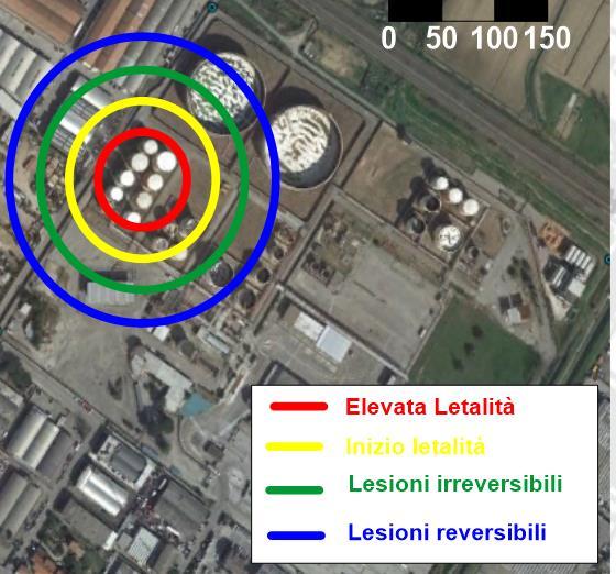 Tabella 22 Valutazione della compatibilità territoriale attraverso la matrice del DM 9 maggio 2001; in grigio la riga di riferimento per il presente caso.