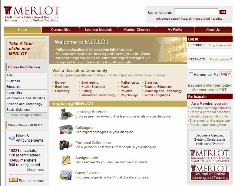 MERLOT: un esempio di