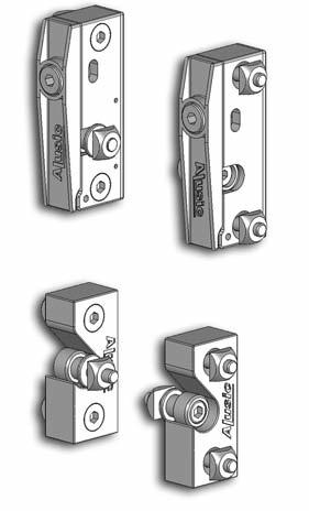 Brevettato kit fixing panels with rapid locking and security expellers.