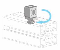 cava serie dotato di dado M6 Fixing block for