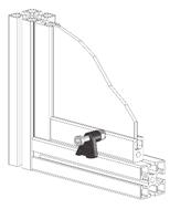 003 Dispositivo di fissaggio per pannelli estraibili con chiusura destra Detachable panels fixing device with right