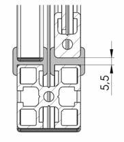 PATTINO PER PORTE SCORREVOLI - RUNNER FOR SLIDING DOORS 04.5.001 Per porte scorrevoli a strisciamento con prof.