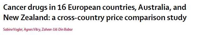 The difference of drug price between the highest priced country and the lowest priced country varied