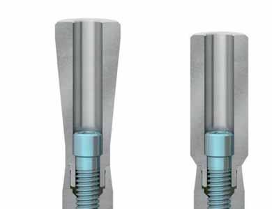PROTOCOLLI DI UTILIZZO Riabilitazione definitiva con pilastri fresabili I pilastri fresabili sono realizzati in titanio Gr.