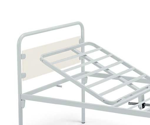 A 5032 Letto 3 snodi 4 sezioni regolabili a mezzo di due manovelle indipendenti. Three-joints/four sections bed adjustable by two independent cranks.