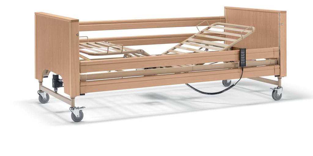 Letti Serie AURORA AURORA bed series A 8935 Letto a 3 snodi/4 sezioni, altezza variabile, movimentazione elettrica totale. Three-joints/four-sections bed, adjustable height, electrical movements.