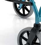 - Folding rollator made of