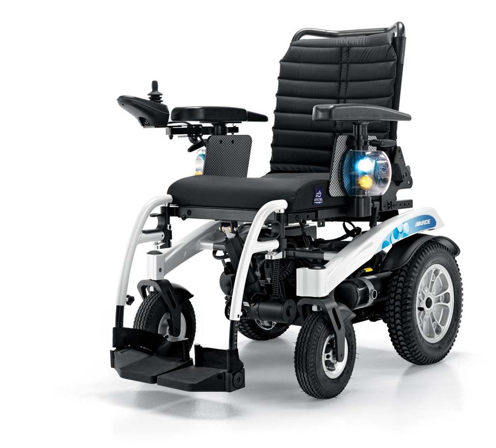 Carrozzine elettroniche Powered wheelchair AIRIDE P 801E Carrozzina elettronica Powered wheelchair Nel sistema Airide P 801E convergono tutti gli elementi che le consentono di distinguersi tra le