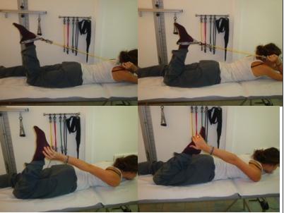 STRETCHING FASE I PIRIFORME (Settimana 0) Iniziare con il cuscino tra le gambe, distesi sul lato sano (arto sano esteso) flettere l anca operata