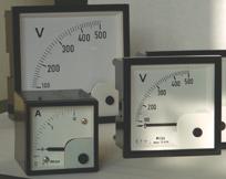 14 STRUMENTI DA QUADRO ANALOGICI SQUARE FLUSH MOUNTING INSTRUMENTS SERIE EM cl. 1,5 EM96/Q AMPEROMETRI E VOLTMETRI ELETTROMAGNETICI PER CA.