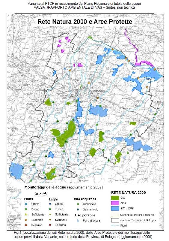 Figura 8: tratto dal PTCP Variante in recepimento del Piano di Tutela delle Acque Regionale.